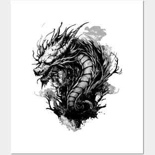 black dragon Posters and Art